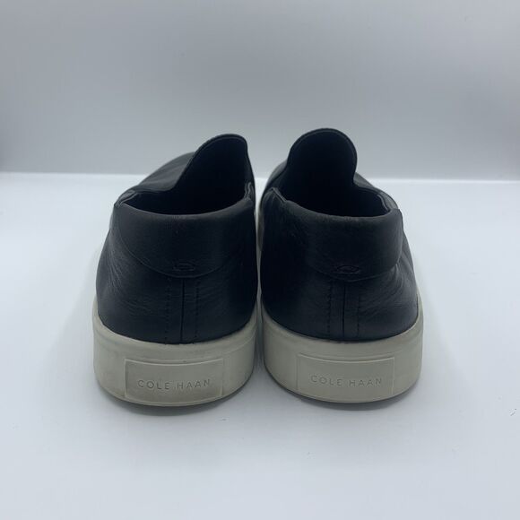 Cole Haan Women's Spectator Leather Slip-On Sneakers Shoes Grandseries Black 8 B - Picture 2 of 8